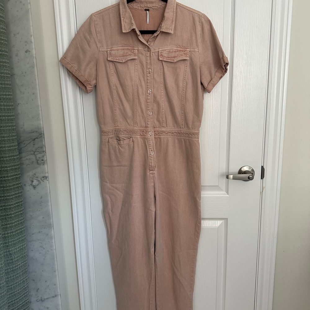 YFB Pink Short Sleeve Jumpsuit